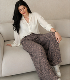 شلوار سیلک کمرکش مدل پلنگی کد 31790605