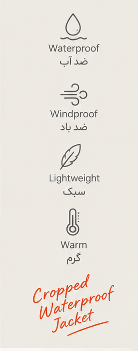 کاپشن باکسی مدل کلاه دار کد 00303008