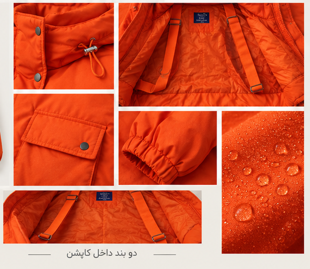 کاپشن باکسی مدل کلاه دار کد 00303008